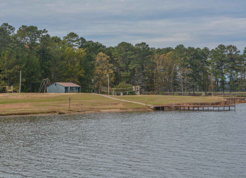 Beautiful Lake Lincoln State park has many recreational areas to enjoy, in Lincoln, Lincoln County, Mississippi