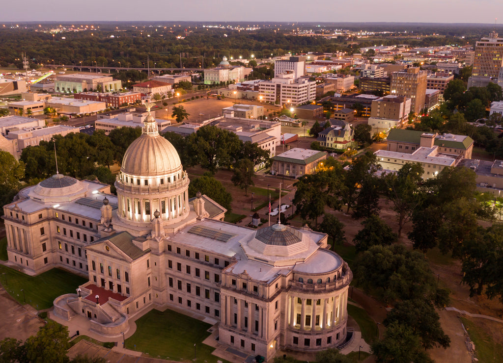 Capitol State House Downtown City Center Jackson Mississippi USA