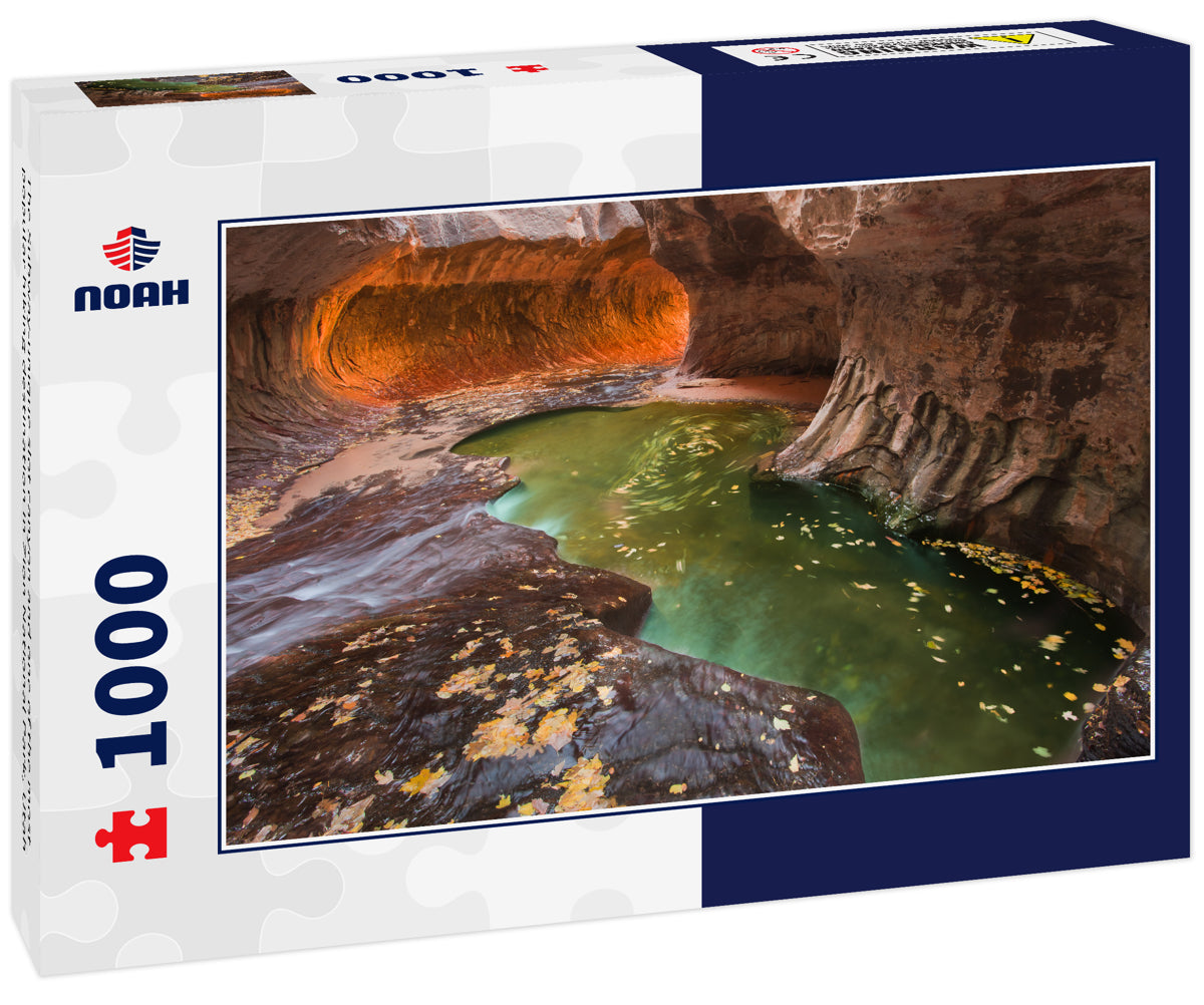 The Subway-unique slot canyon and one of the most popular hiking destination in Zion National Park, Utah