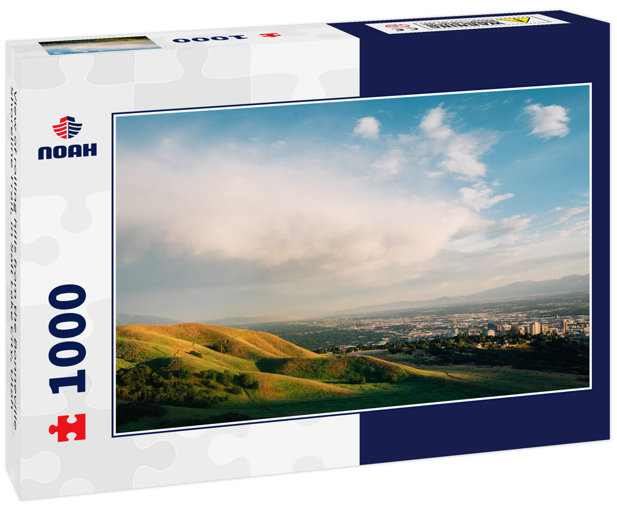 View of rolling hills from the Bonneville Shoreline Trail, in Salt Lake City, Utah