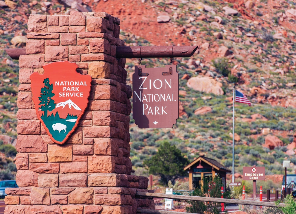 Zion Entrance Sign, Utah