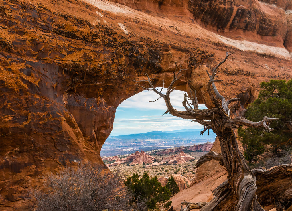 Partition Arch In Devils Garden, Arches National PArk, Utah, USA