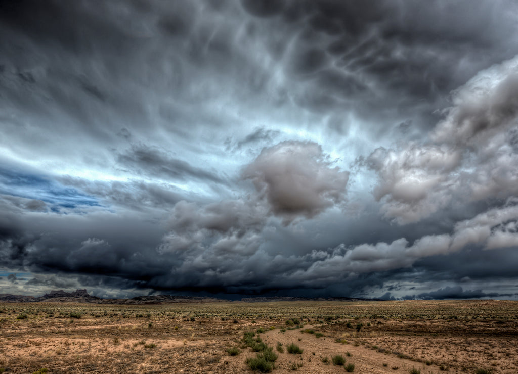 A massive thunderstorm over central Utah