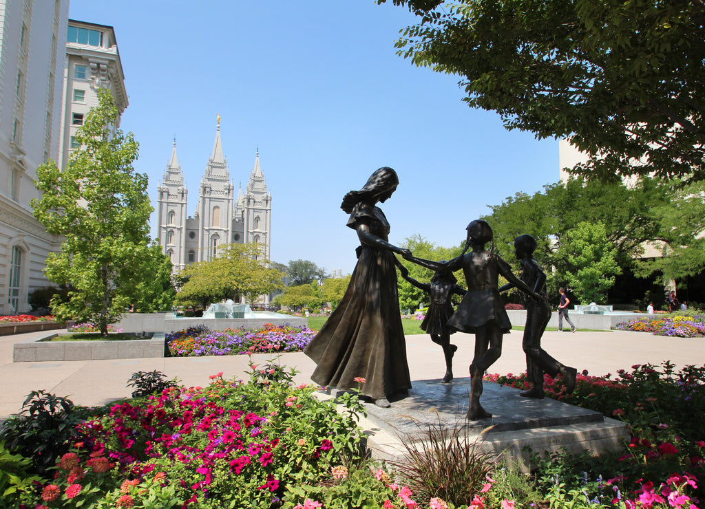 Mormon temple in Salt Lake City (Utah)