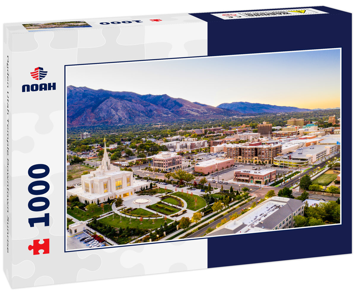 Ogden Utah Temple Downtown Sunrise