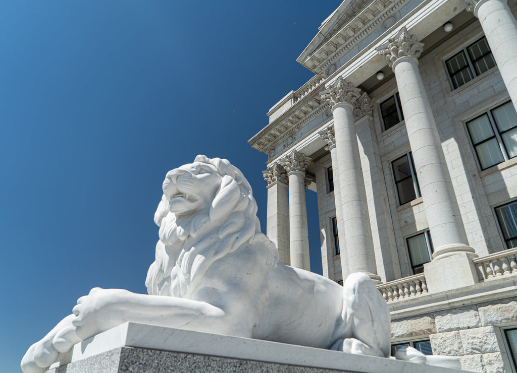 Capitol building SLC utah lion