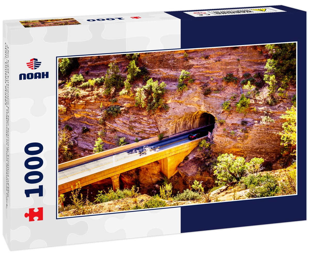 The East Entrance to the Narrow Tunnel of the Zion-Mount Carmel Highway in Zion National Park, Utah, United States