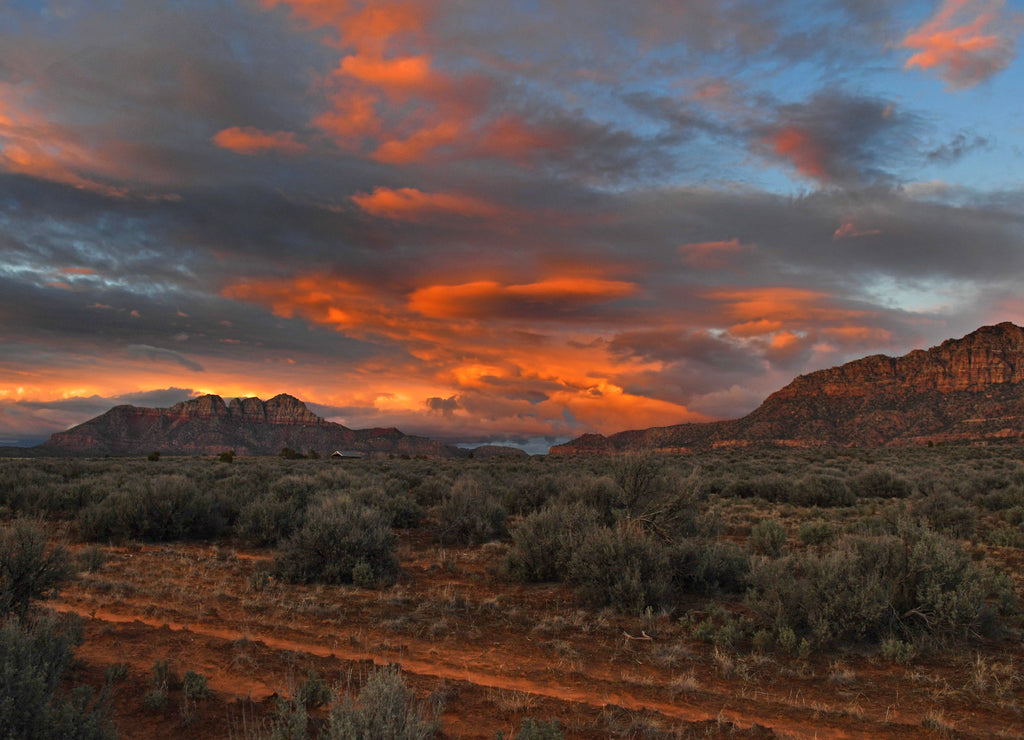 Beautiful Sunset Near St George Utah