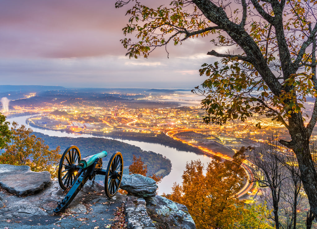 Chattanooga, Tennessee, USA view from Lookout Mountain