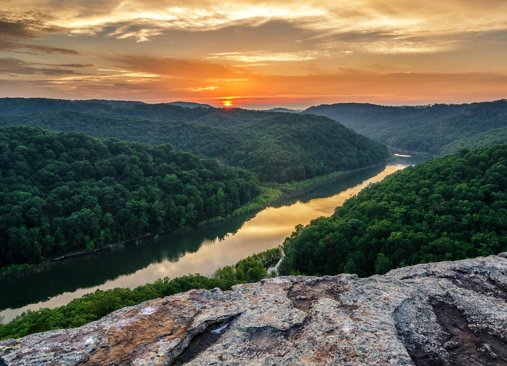 Big South Fork, scenic sunset, Tennessee