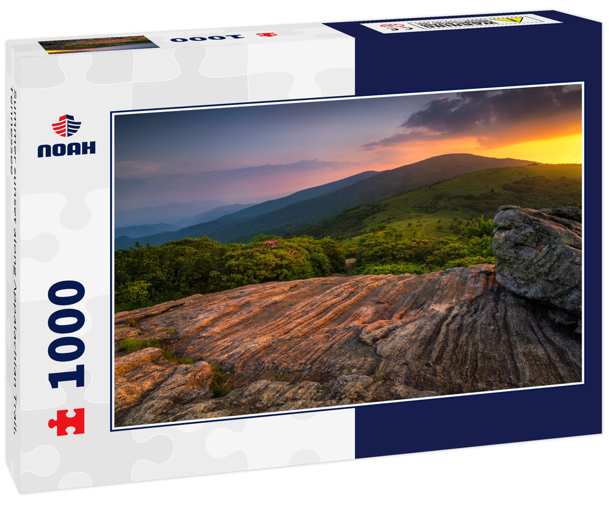 Summer sunset along Appalachian Trail, Tennessee