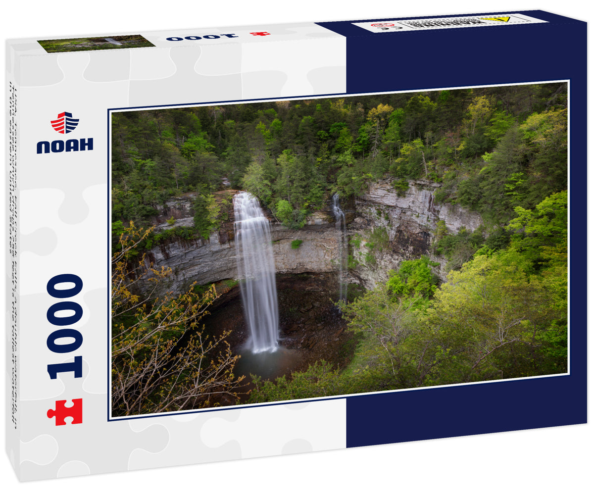 USA, Tennessee. Fall Creek Falls, a double waterfall, in Tennessee which drops 256 feet is the tallest waterfall in the eastern United States