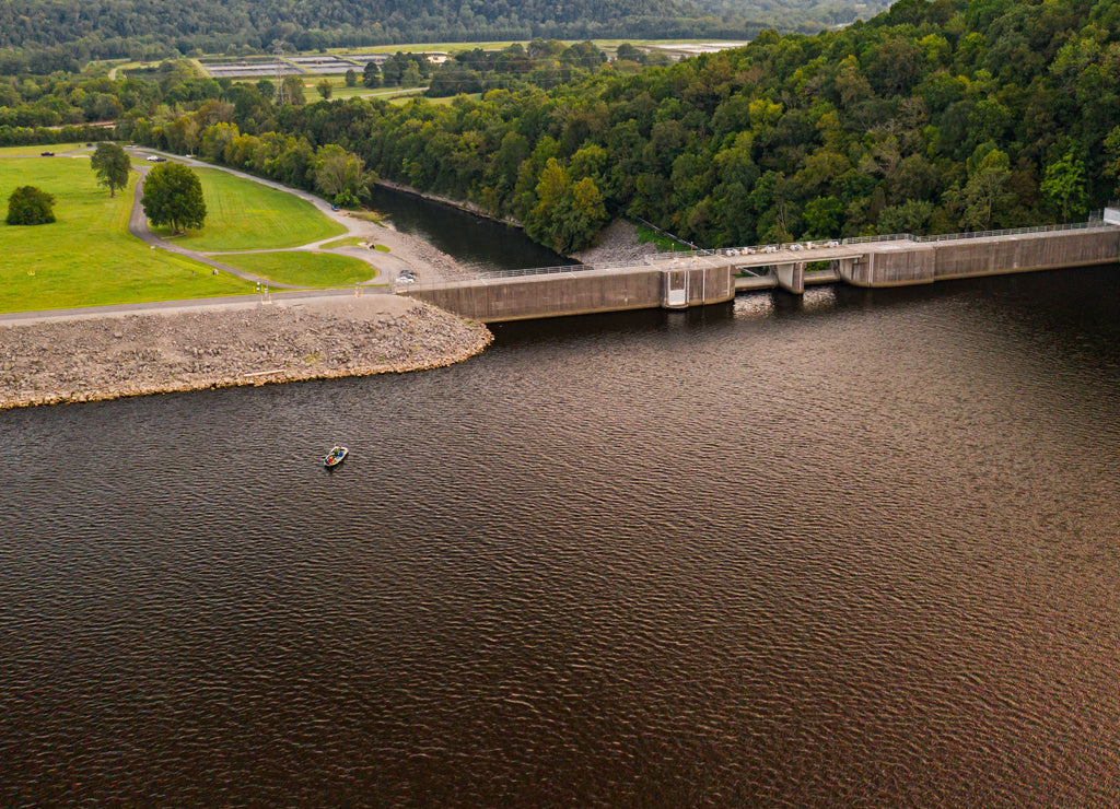 Normandy Dam in Tennessee. Normandy Dam is a dam built by the Tennessee Valley Authority on the Duck River in the U.S. state of Tennessee. It straddles the border between Bedford and Coffee counties