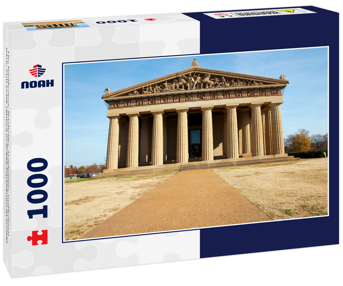 The Parthenon, Nashville, Tennessee, Centennial park, Full scale replica of Greek Parthenon at sunset