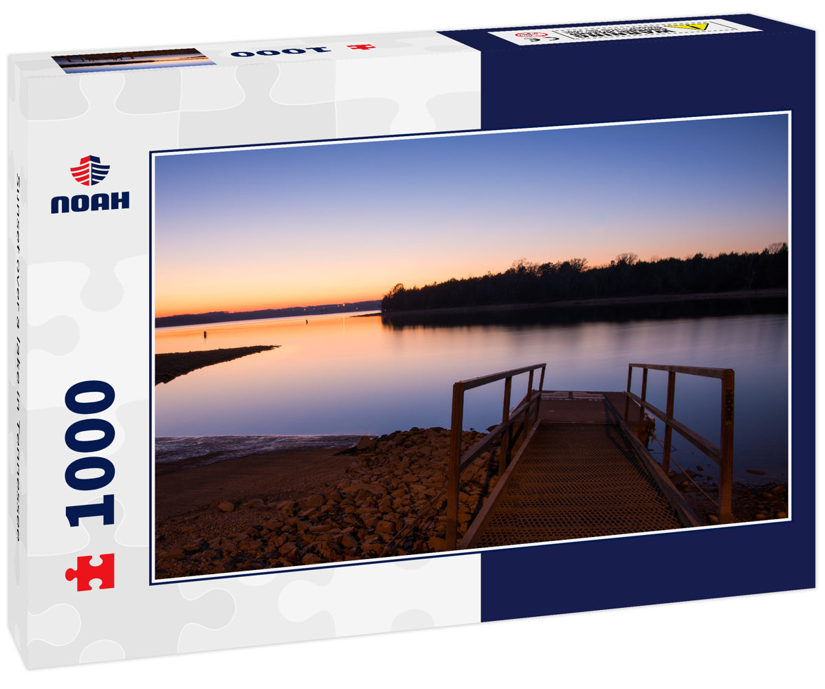 Sunset over a lake in Tennessee