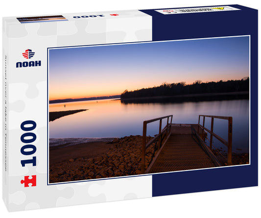 Sunset over a lake in Tennessee