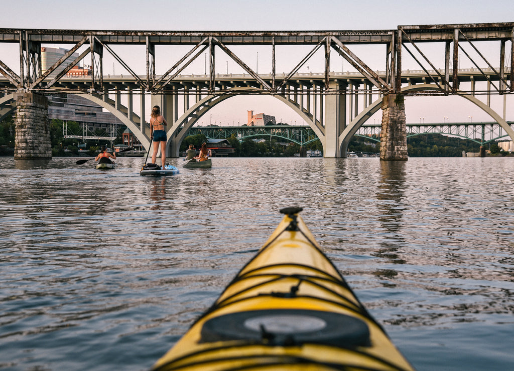 Paddling on the Tennessee River in Knoxville