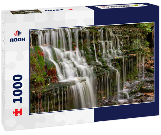 waterfall at City Lake Natural Area in Cookeville, Tennessee