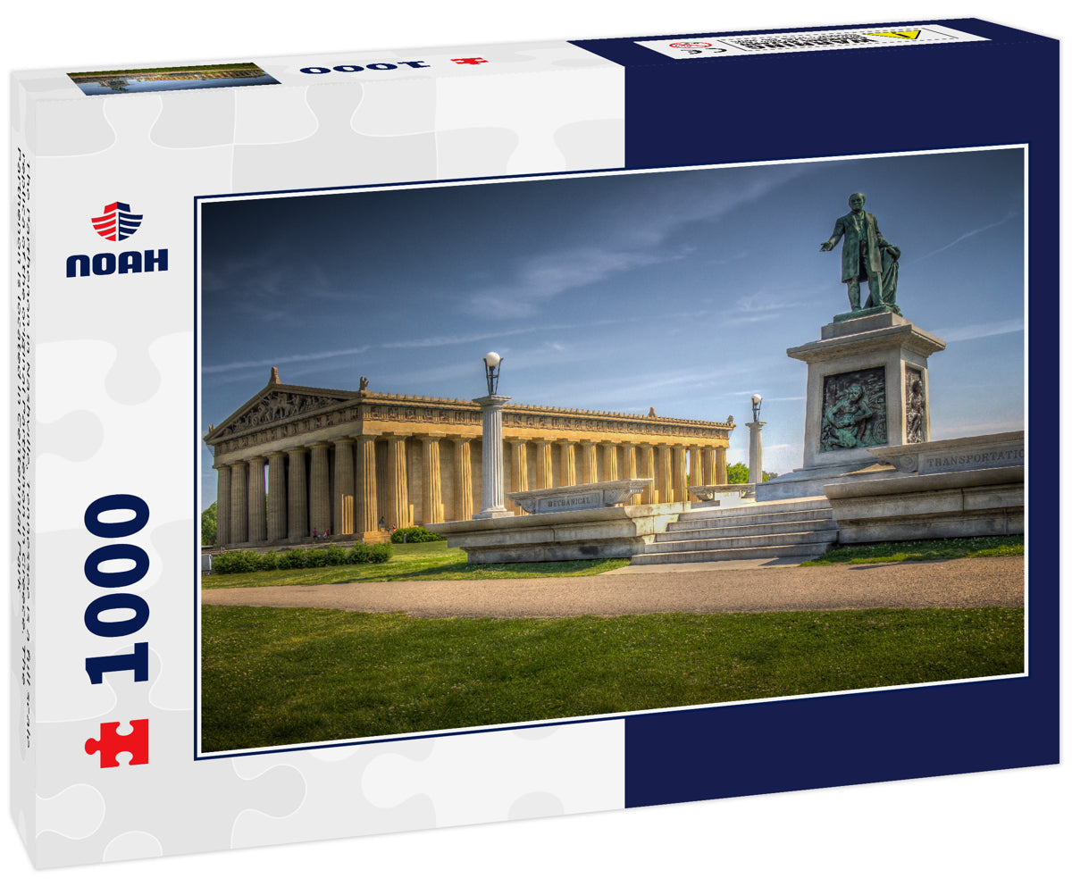 The Parthenon in Nashville, Tennessee is a full scale replica of the original Parthenon in Greece. The Parthenon is located in Centennial Park