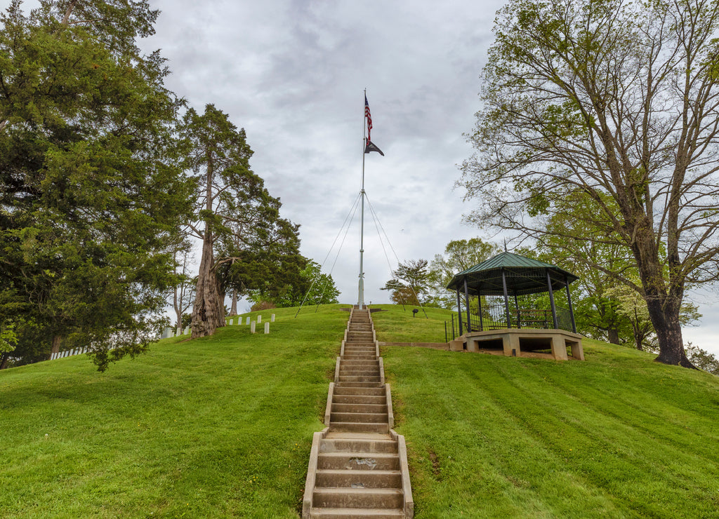 Andrew Johnson Nationa Cemetery in Greeneville, Tennessee