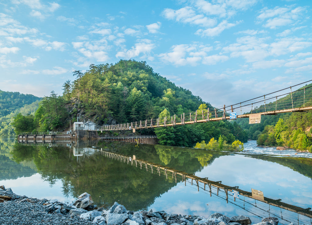 Dam on the Ocoee river in Tennessee