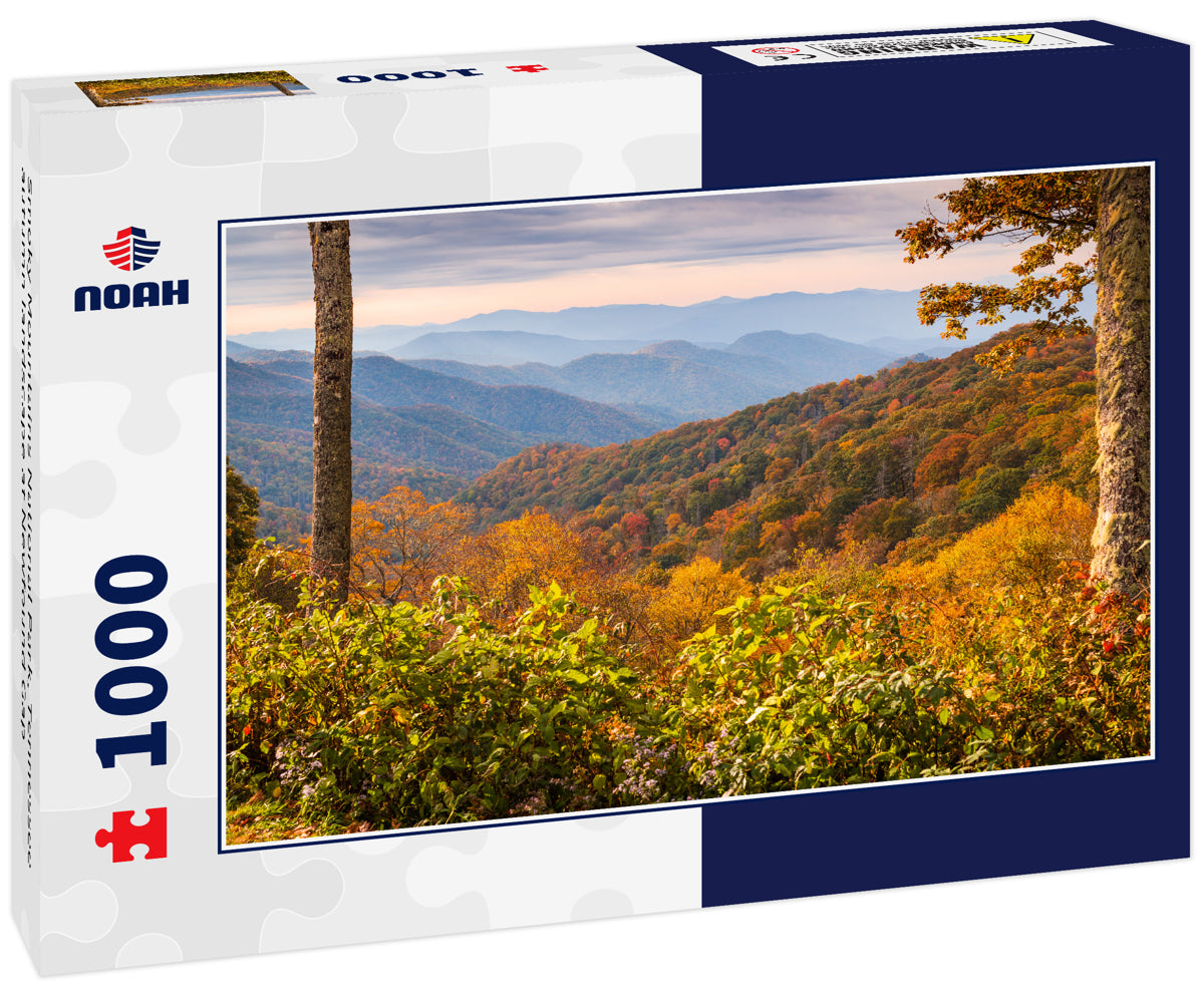 Smoky Mountains National Park, Tennessee autumn landscape at Newfound Gap