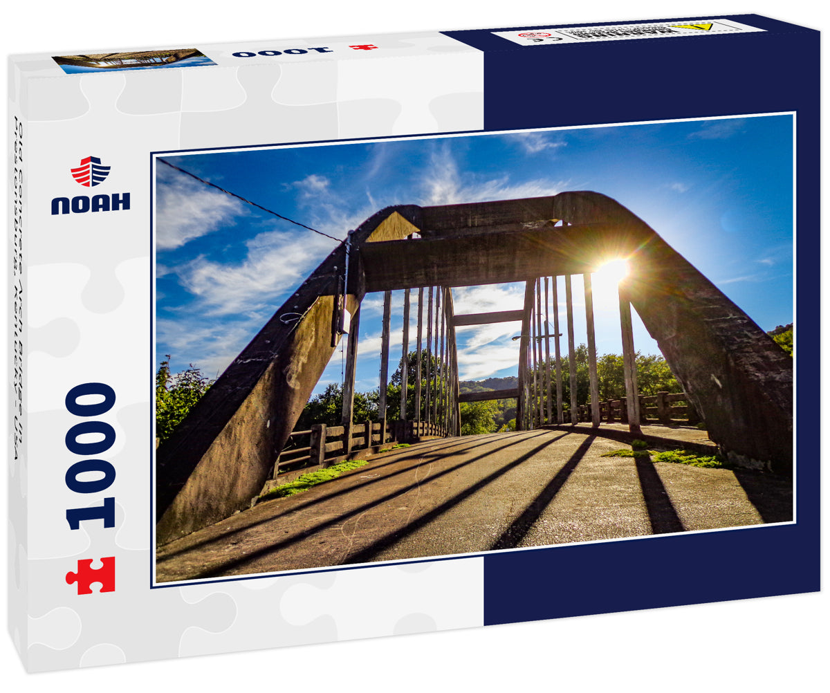 Old Concrete Arch Bridge in Prestonsburg, Kentucky - USA