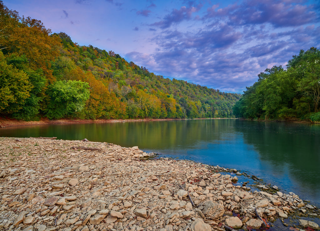 Rock bar along the Kentucky River in Franklin County