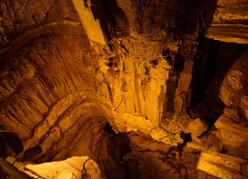 Mammoth Cave National Park interior, Kentucky, USA. This national park is also UNESCO World Heritage Site since 1981