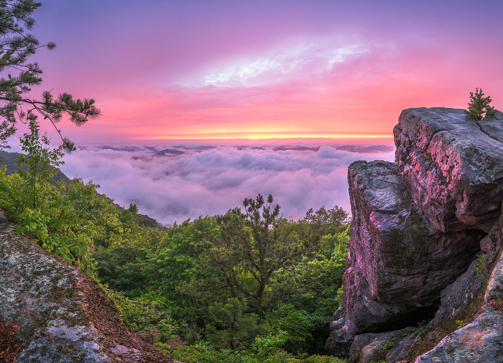 Pine Mountain Trail, High Rock sunset, Kentucky