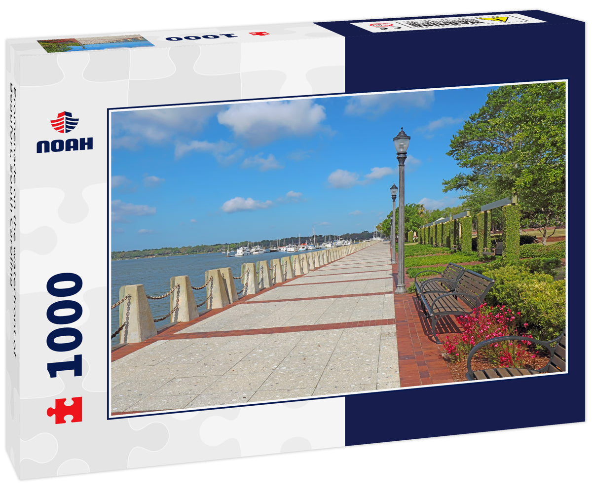 Promenade on the waterfront of Beaufort, South Carolina