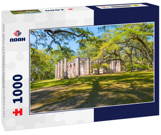 The ruins of Sheldon Church built in 1745 near Beaufort South Carolina