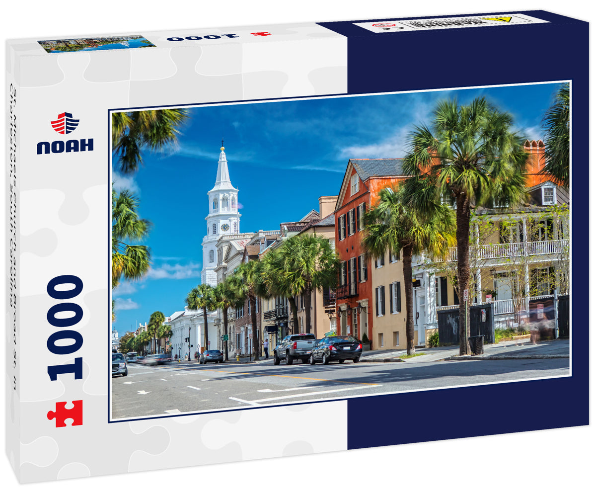 St. Michaels Church and Broad St. in Charleston, South Carolina