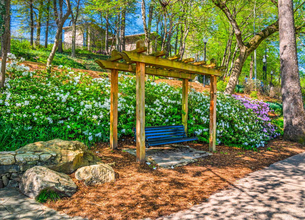 Falls Park in Greenville, South Carolina, USA