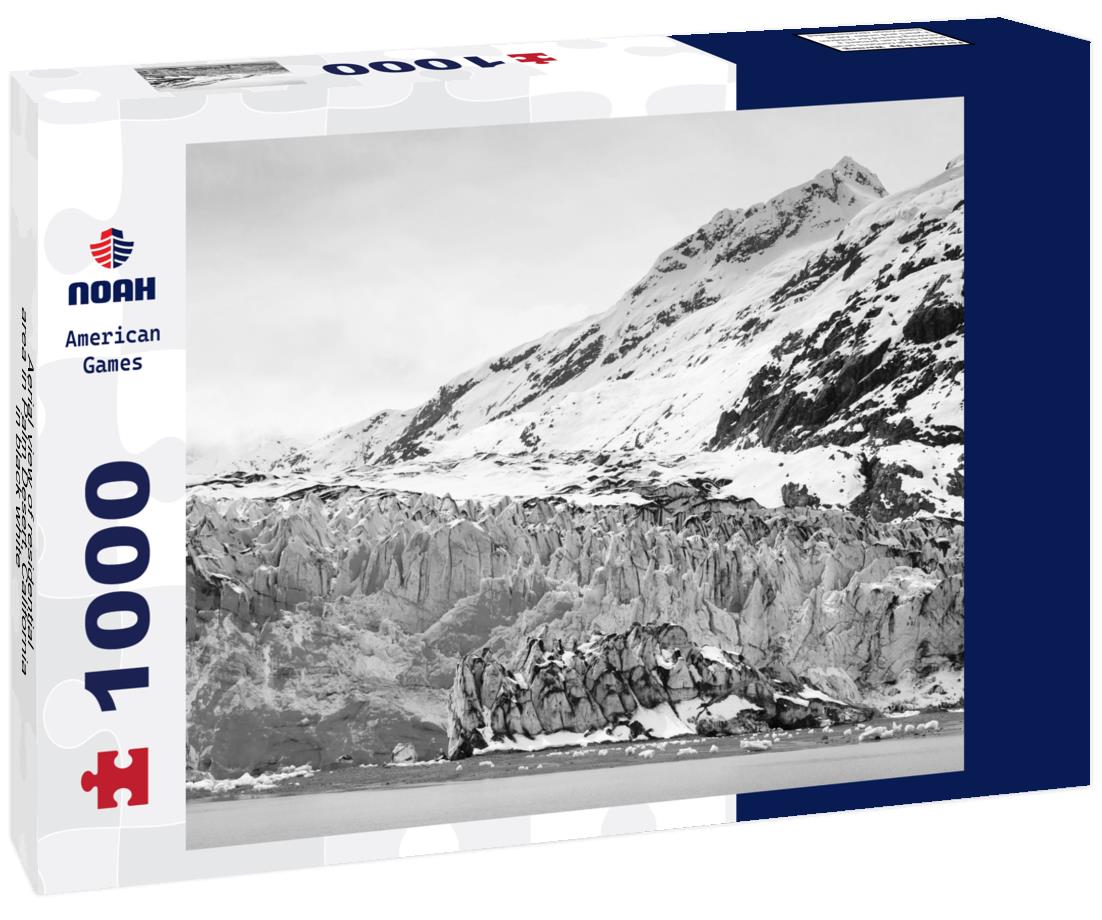 Noah Jigsaw Puzzle Aerial view of residential area in Palm Desert, California in black white 1000 pieces