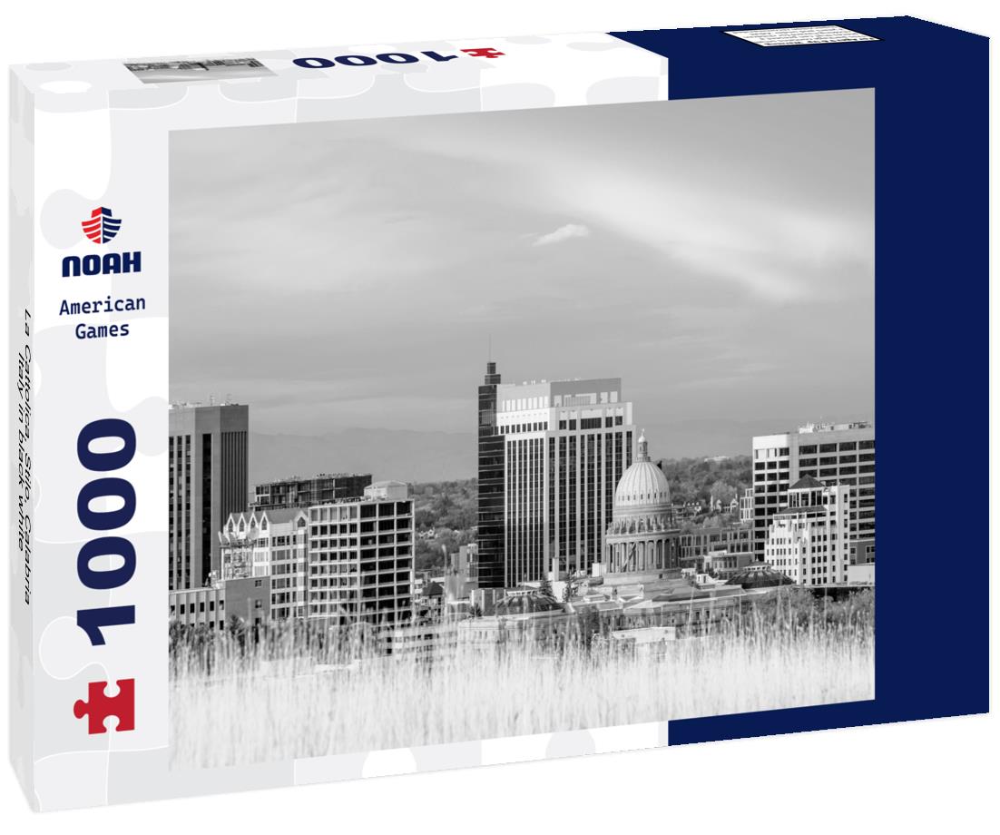 Noah Jigsaw Puzzle La Cattolica, Stilo, Calabria, Italy in black white 1000 pieces