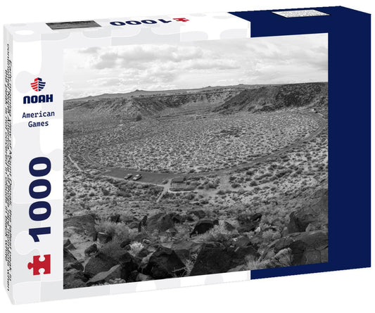 Noah Jigsaw Puzzle Early morning view of Mount Denali, the tallest peak in continental North America. One of those rare moments when the peak is not covered in clouds in black white 1000 pieces