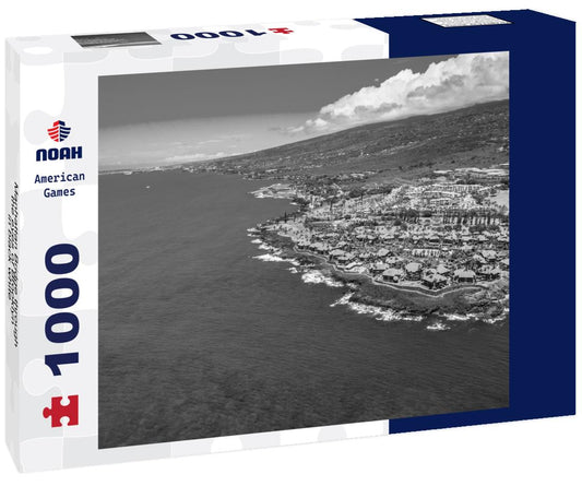 Noah Jigsaw Puzzle Manhattan Bridge through the eyes of Brooklyn in black white 1000 pieces