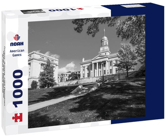 Noah Jigsaw Puzzle Tucson, Arizona, USA Downtown skyline with Sentinel Peak at dusk in black white 1000 pieces