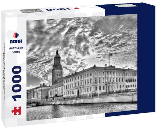 Noah Jigsaw Puzzle Cascadas de Agua Azul Chiapas Mexico in black white 1000 pieces