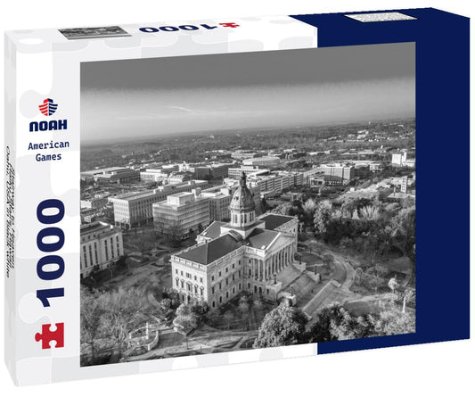 Noah Jigsaw Puzzle Stairway to Heaven, Haiku Stairs, Hawaii, Oahu, USA in black white 1000 pieces