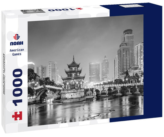 Noah Jigsaw Puzzle Clarksville, Tennessee Museum in black white 1000 pieces