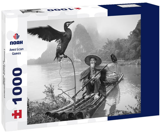 Noah Jigsaw Puzzle Limmat, Zurich, Switzerland in black white 1000 pieces
