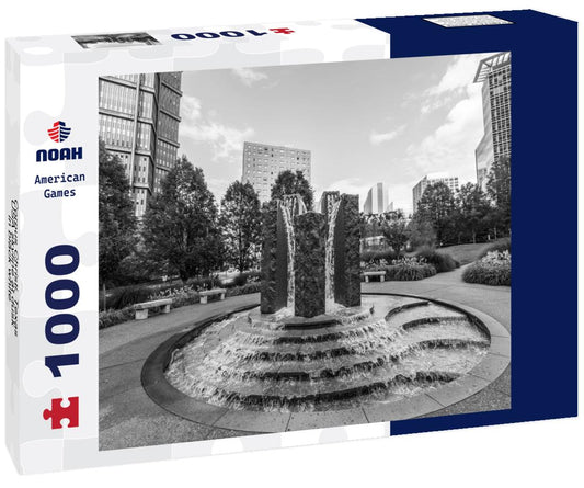 Noah Jigsaw Puzzle Corpus Christi, Texas, USA skyline at dusk in black white 1000 pieces