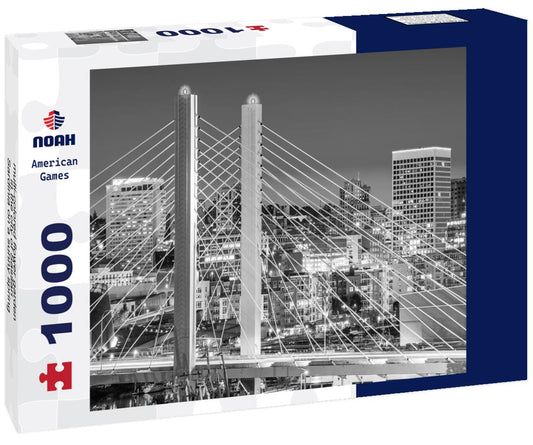 Noah Jigsaw Puzzle multi-colored flower garden in the city of Sassari - Sardinia on a sunny spring day in black white 1000 pieces