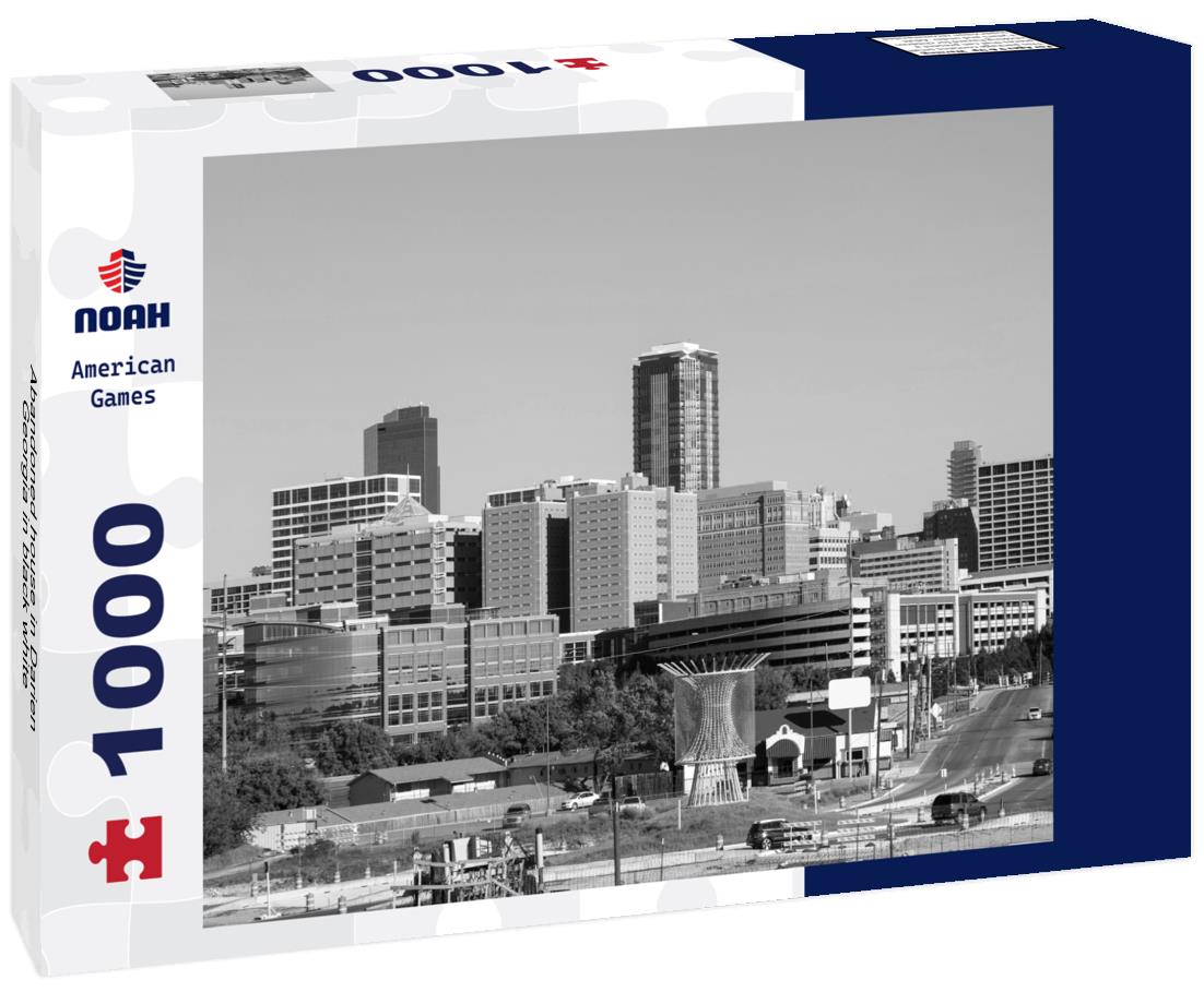 Noah Jigsaw Puzzle Abandoned house in Darien, Georgia in black white 1000 pieces