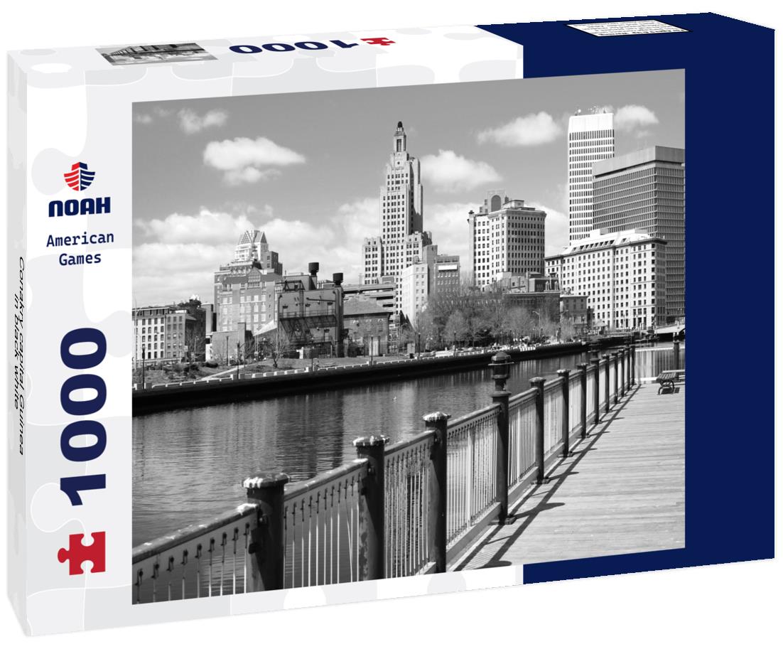 Noah Jigsaw Puzzle Conakry capital Guinea in black white 1000 pieces