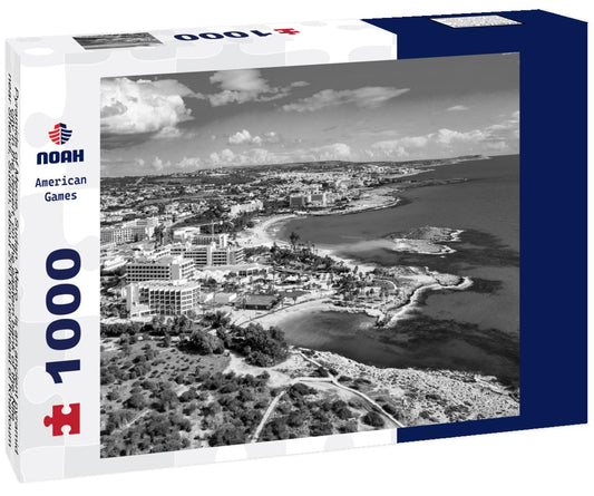 Noah Jigsaw Puzzle Pyramids of Meroe, Sudan. Meroë is an ancient pyramid city in the desert, on the eastern bank of the Nile near Shendi, Sudan, about 200 km northeast of Khartoum in the desert in black white 1000 pieces