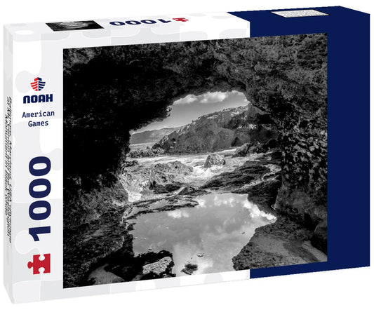 Noah Jigsaw Puzzle Baltimore, Maryland, USA cityscape at Mt. Vernon and the Washington Monument in black white 1000 pieces