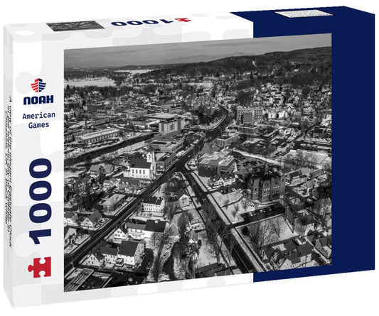 Noah Jigsaw Puzzle A view of the elegant Eastgate Clock in the historic city of Chester in Cheshire, UK in black white 1000 pieces